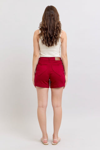 Judy Blue High Wasted Red Shorts - Boutique Bella BellaShorts