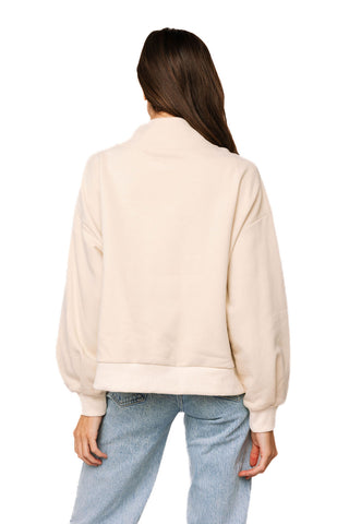 QOS Beige Red Wine Pouring Queen Sweatshirt