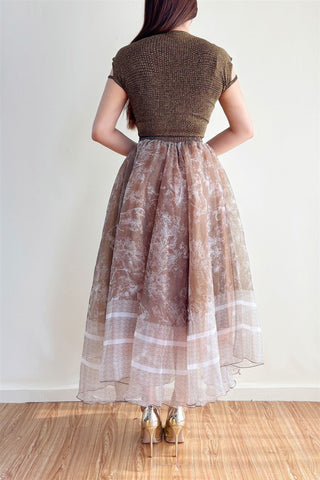 Jungle Toile Midi Skirt - Boutique Bella BellaSkirt