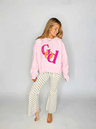 Just God Crop Sweatshirt - Boutique Bella BellaSweatshirt