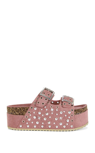 KAEGAN - PINK FLATFORM SANDAL - Boutique Bella BellaSandal