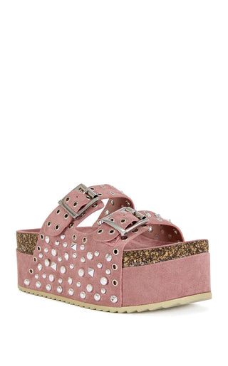 KAEGAN - PINK FLATFORM SANDAL - Boutique Bella BellaSandal