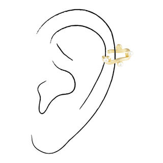 Kailani Pearl Ear Cuff - Boutique Bella BellaEarring