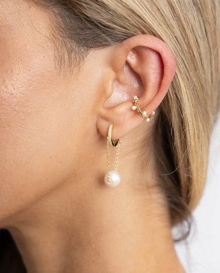 Kailani Pearl Ear Cuff - Boutique Bella BellaEarring
