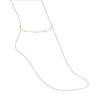 Kalani Pearl Anklet - Boutique Bella BellaAnklet