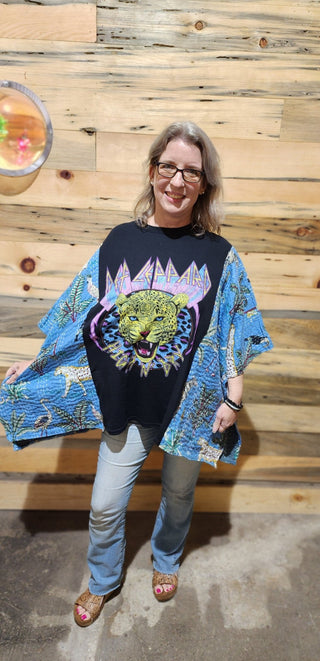 Kantha Poncho Band Tee’s - scroll to see more! - Boutique Bella Bellashirt