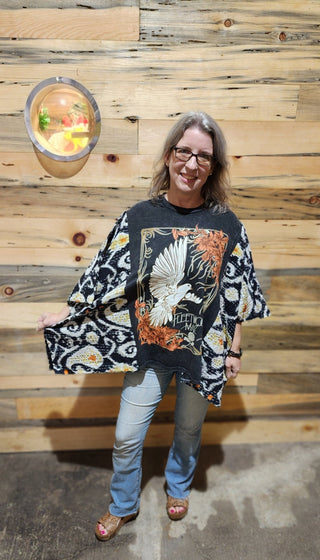 Kantha Poncho Band Tee’s - scroll to see more! - Boutique Bella Bellashirt