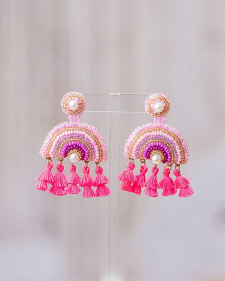 Karen Tassel Pink - Boutique Bella BellaEARRINGS