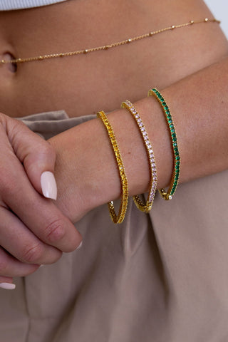 Karla Tennis Bracelet - Emerald - Boutique Bella BellaBracelet
