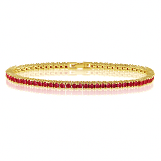Karla Tennis Bracelet - Ruby - Boutique Bella BellaBracelet