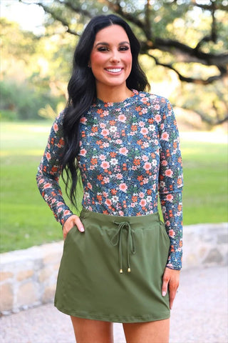 Kate Mesh Top - Gwen Floral - Boutique Bella BellaTop
