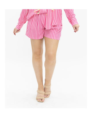 Kathryn Classic Trouser Shorts - Pink - Boutique Bella BellaShorts