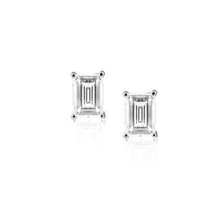 Katie Emerald Cut Studs - Boutique Bella BellaEarrings