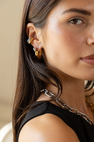 Kendall Two Tone Ear Cuff - Boutique Bella BellaEarring