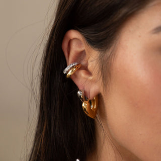 Kendall Two Tone Ear Cuff - Boutique Bella BellaEarring
