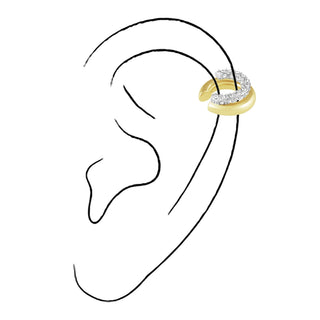 Kendall Two Tone Ear Cuff - Boutique Bella BellaEarring