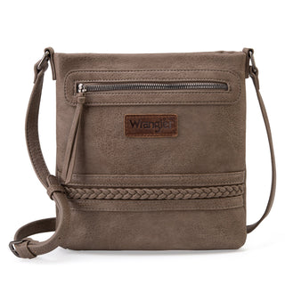 Khaki Wrangler Braided Concealed Carry Crossbody - Boutique Bella BellaPurses