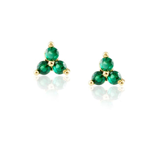 Kira Emerald Studs - Boutique Bella BellaEarrings