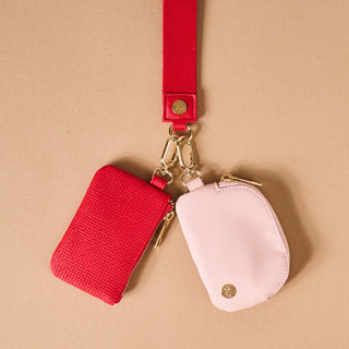 Kiss And Tell Dynamic Duo Pouch Wristlet - Boutique Bella BellaWristlet