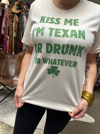 Kiss Me I'm Texan Tee - Boutique Bella BellaGraphic Tees