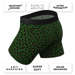 Kiss Me There Mistletoe Men's Boxer - Boutique Bella Bellamens underwear