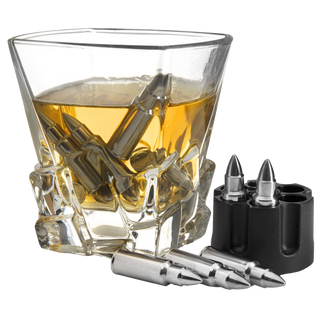 Whiskey Stones Bullets Stainless Steel Premium Barware Gift Elegant Drinkware Collection