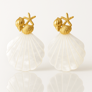 Kyla Shell Earrings - Boutique Bella BellaEarring