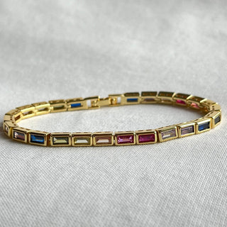 Lainey Rainbow Tennis Bracelet - Boutique Bella BellaBracelets