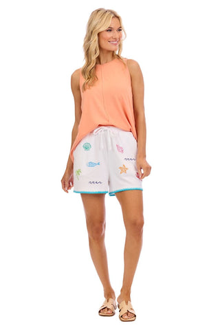 Lala Embroidered Shorts - Boutique Bella BellaShorts
