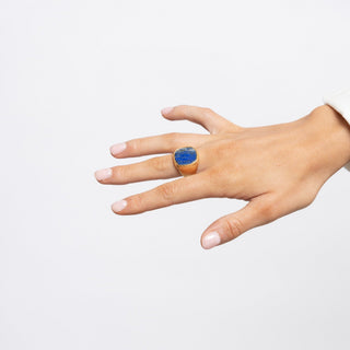 Lapis Lazuli Statement Ring - Boutique Bella BellaRings