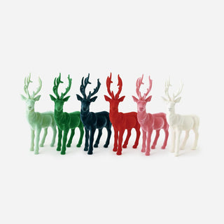 Large Flocked Deer - Boutique Bella BellaChristmas Decor