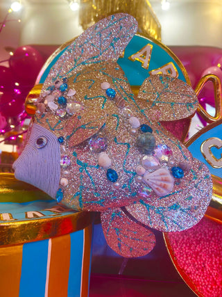 Large Gemmed Angelfish Ornament - Boutique Bella BellaOrnament