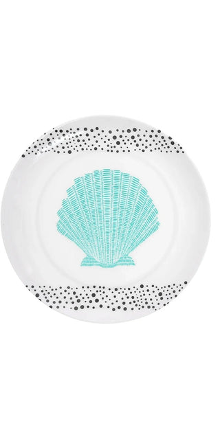 Large Seashell 8" Melamine Appetizer Plates - Boutique Bella Bellaplate