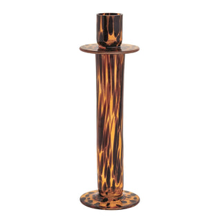 Large Tortoise Glass Candlestick - Boutique Bella BellaCandle stick