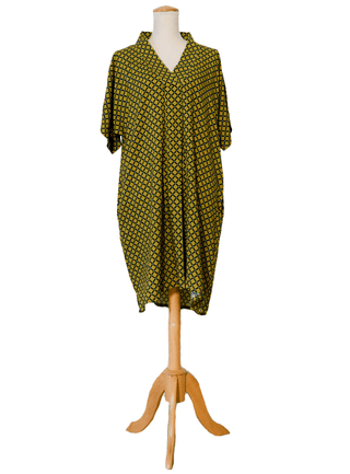 Lattice Grid V - Neck Dress - Short - Boutique Bella BellaDress