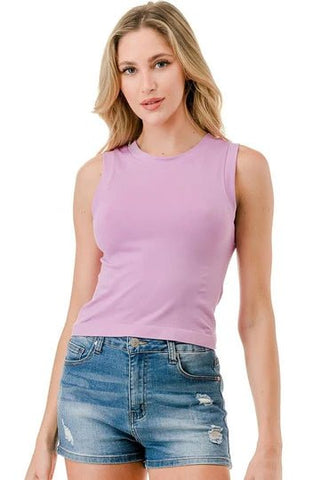 Lavender Crop Top - Boutique Bella Bellatank
