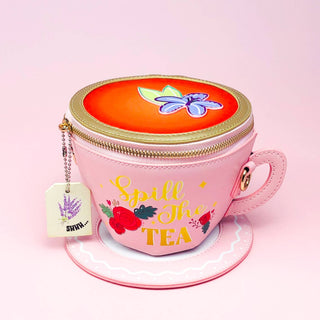 Lavender Tea Cup Crossbody - Boutique Bella BellaPurse