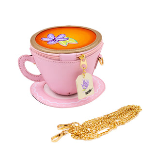 Lavender Tea Cup Crossbody - Boutique Bella BellaPurse