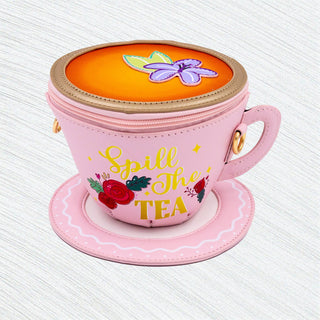 Lavender Tea Cup Crossbody - Boutique Bella BellaPurse