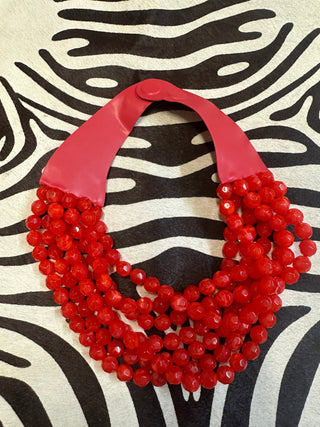 Layered in Red Necklace - Boutique Bella BellaNecklace