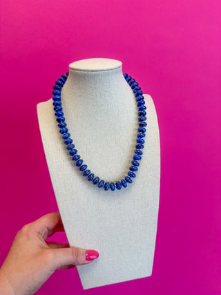 Layering Bead Necklace - Navy - Boutique Bella BellaNecklaces