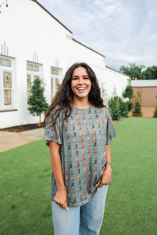 Layerz - Basic Tee - Vintage Boots - Boutique Bella BellaTee