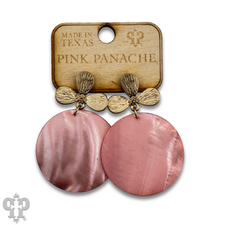 Shell disc earring, last call
