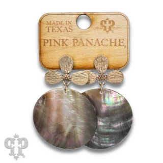 Shell disc earring, last call
