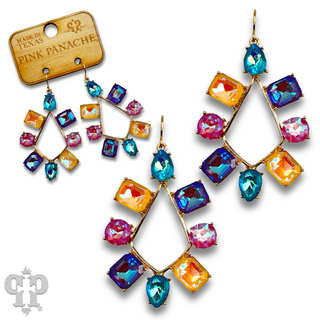 Rhinestone chandelier teardrop earring - last call