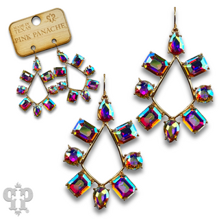 Rhinestone chandelier teardrop earring - last call
