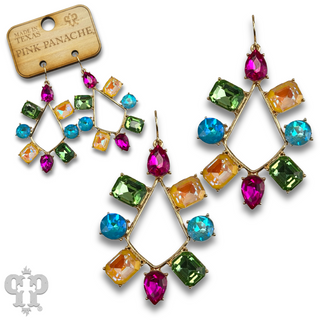 Rhinestone chandelier teardrop earring - last call