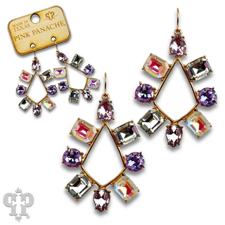 Rhinestone chandelier teardrop earring - last call
