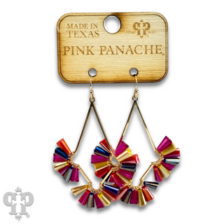 Teardrop earring with fluted beads - Last Call