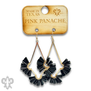 Teardrop earring with fluted beads - Last Call